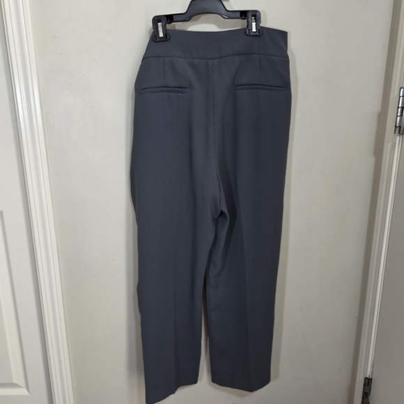 ⭐️Maison Cinqcent Gray High-Waisted Tie Pants Size 12 - Picture 3 of 4